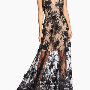Black Lace Maxi Gown for Prom